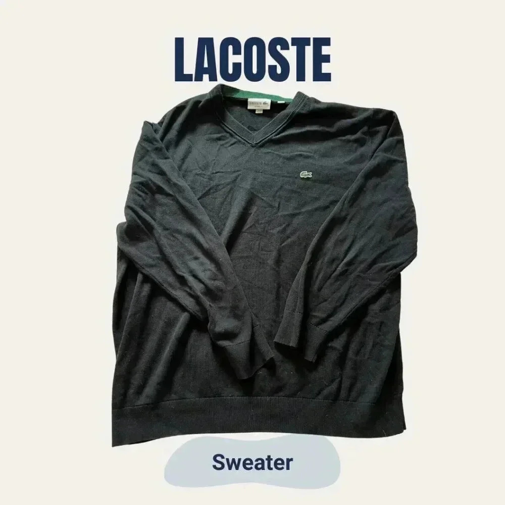 LACOSTE : V-Neck Sweater